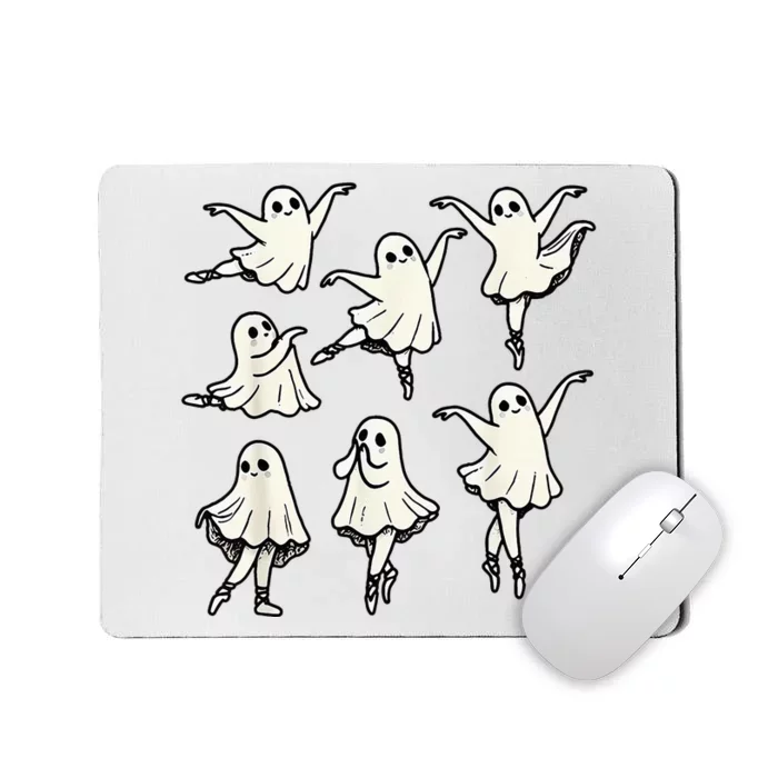 Ballet Ghost Ballet Dancer Spooky Dance Teacher Halloween Mousepad