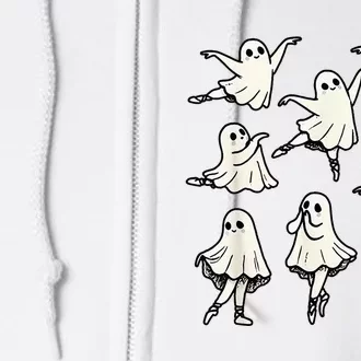 Ballet Ghost Ballet Dancer Spooky Dance Teacher Halloween Full Zip Hoodie