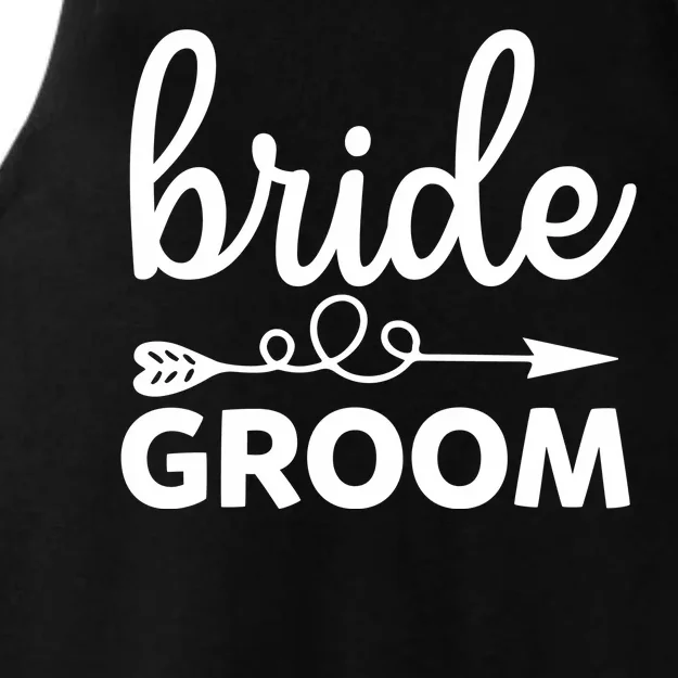 Bride Groom Ladies Tri-Blend Wicking Tank