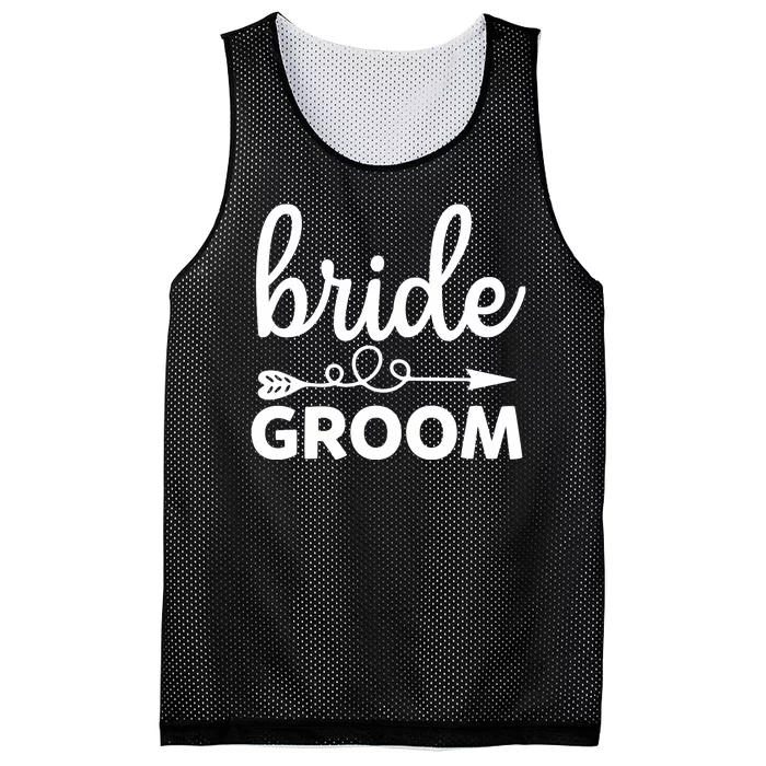 Bride Groom Mesh Reversible Basketball Jersey Tank