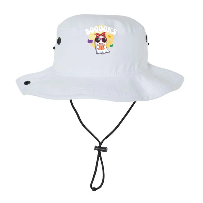 Booooks Ghost Boo Read Books Library Funny Halloween Gift Legacy Cool Fit Booney Bucket Hat