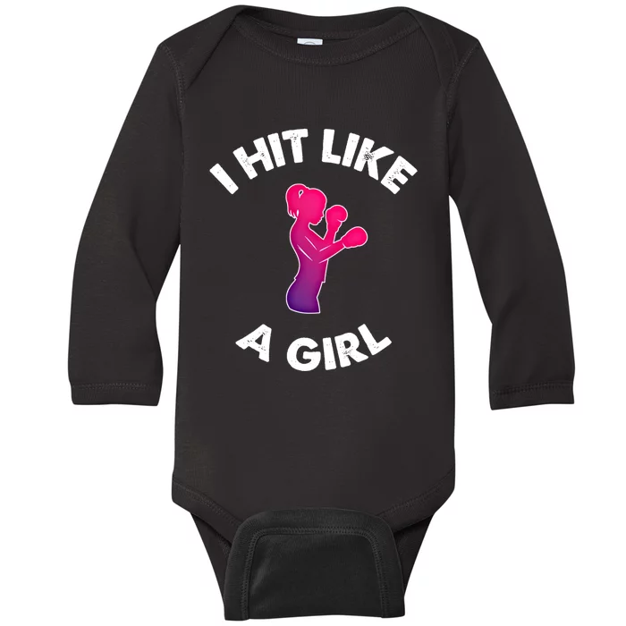 Boxing Gift Baby Long Sleeve Bodysuit