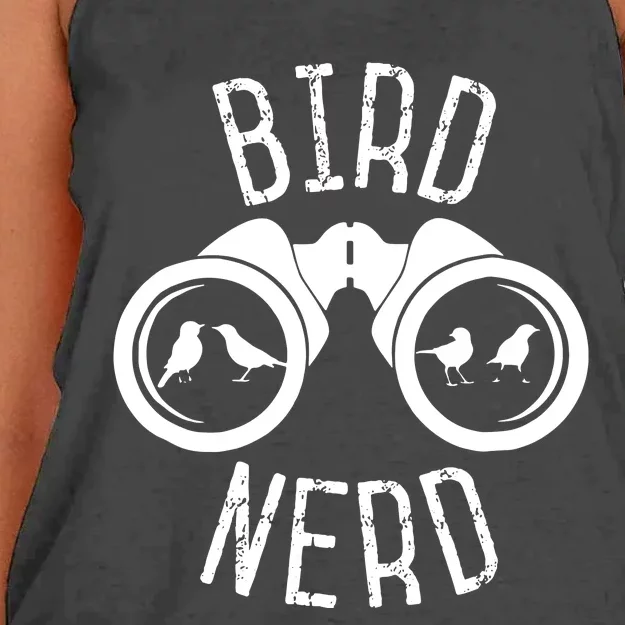 Birdwatcher Gifts Birdwatching Bird Nerd Women's Knotted Racerback Tank