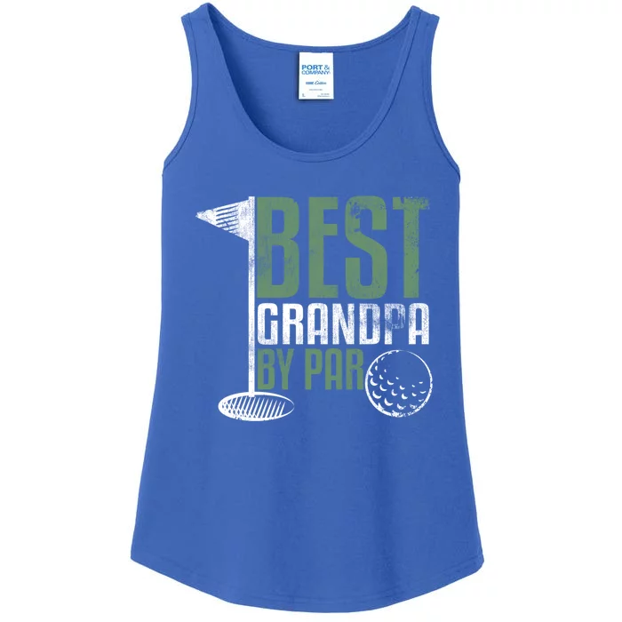 Best Grandpa By Par FatherS Day Golf Grandad Golfing Gift Ladies Essential Tank