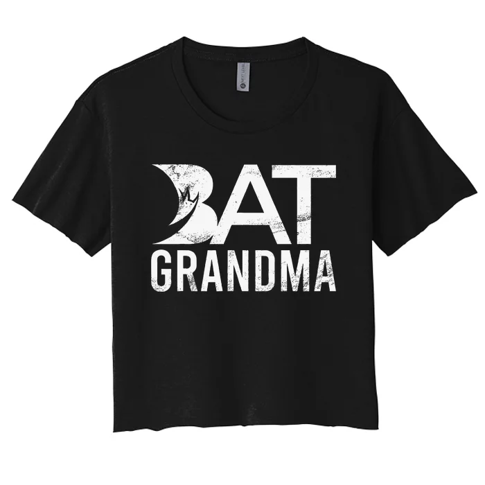 Bat Grandma Women's Crop Top Tee