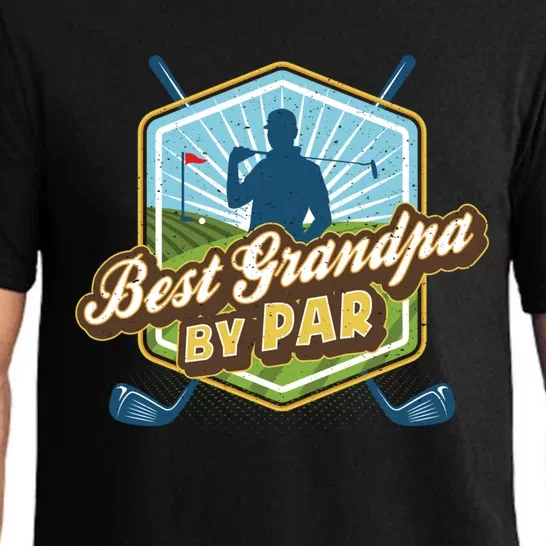 Best Grandpa By Par FatherS Day Golf Dad Gift Pajama Set