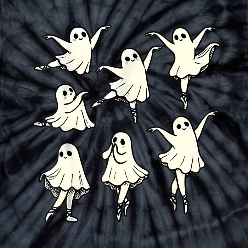 Ballet Ghost Ballet Dancer Spooky Dance Teacher Halloween Tie-Dye T-Shirt