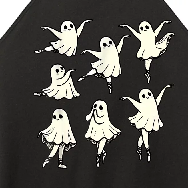 Ballet Ghost Ballet Dancer Spooky Dance Teacher Halloween Women’s Perfect Tri Rocker Tank