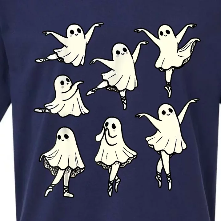 Ballet Ghost Ballet Dancer Spooky Dance Teacher Halloween Sueded Cloud Jersey T-Shirt