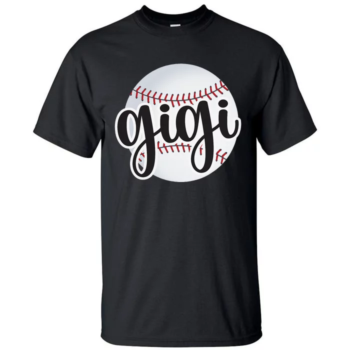 Baseball Gigi Baseball Fan Proud Baseball Grandma Gigi Tall T-Shirt