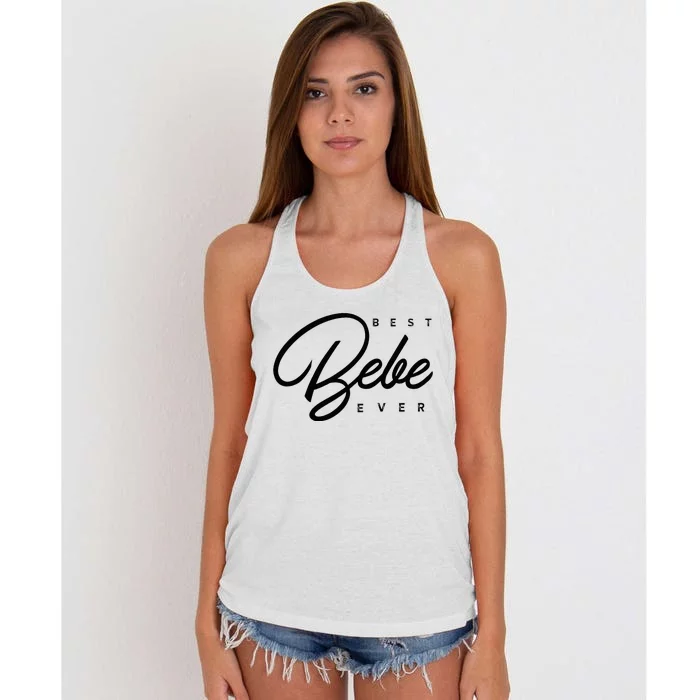 Bebe Gift Best Bebe Ever Women's Knotted Racerback Tank