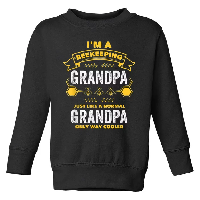 Beekeeper Grandpa Bee Bees Apiarist Father Toddler Sweatshirt