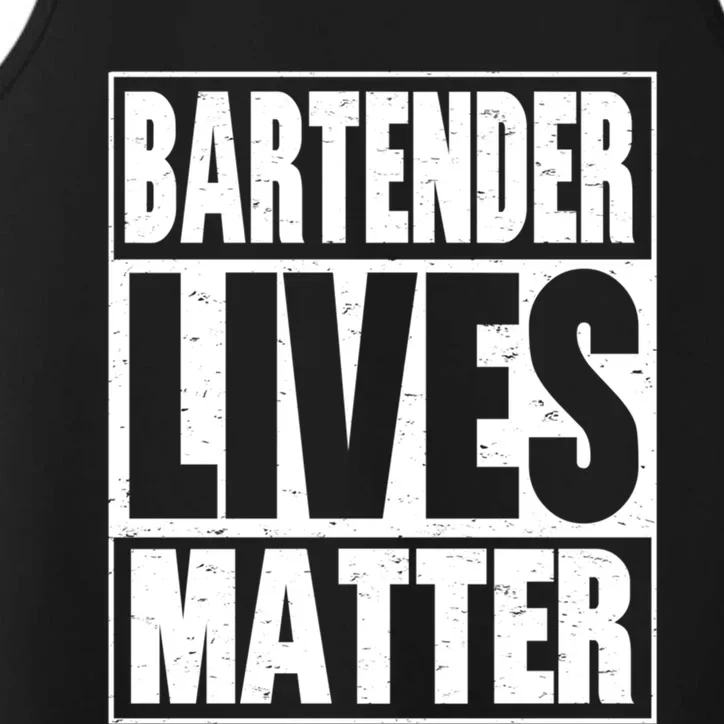 Bartender Gift Bartending Lives Matter Hooded Gift Performance Tank