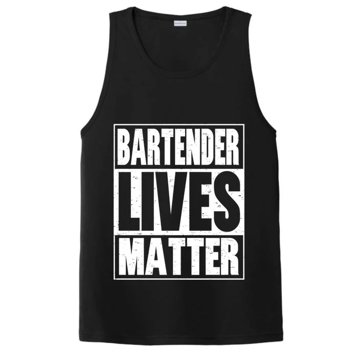 Bartender Gift Bartending Lives Matter Hooded Gift Performance Tank