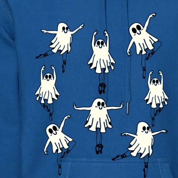 Ballet Ghost Ballet Dancer Spooky Dance Teacher Halloween Funny Gift Premium Hoodie