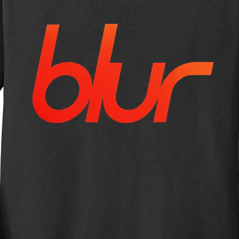 Blur Gradient Kids Long Sleeve Shirt