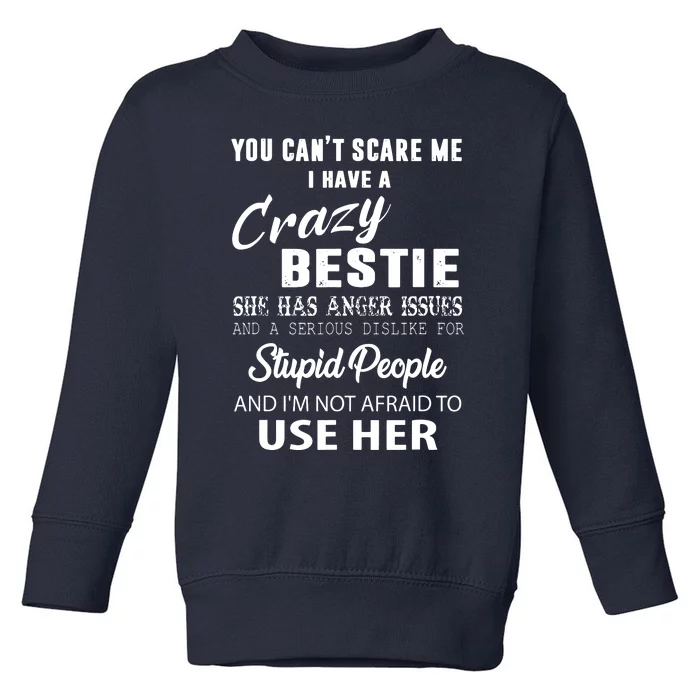 Bestie Gift Bff Best Friend Gift Funny Bestie Toddler Sweatshirt