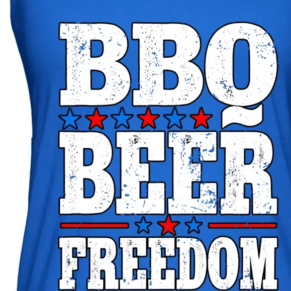 Barbecue Grill Bbq Beer Freedom Gift Ladies Essential Flowy Tank