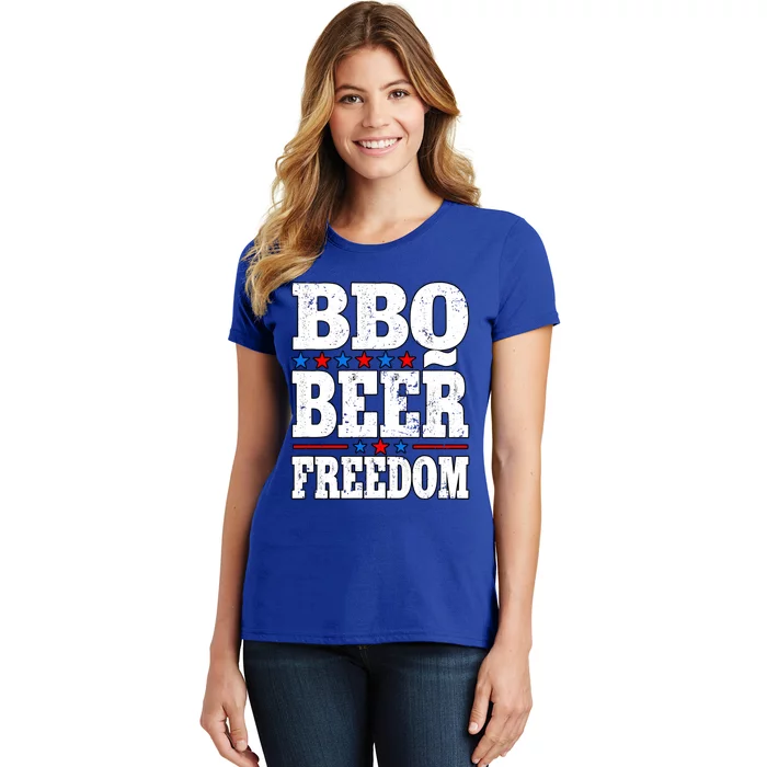 Barbecue Grill Bbq Beer Freedom Gift Women's T-Shirt