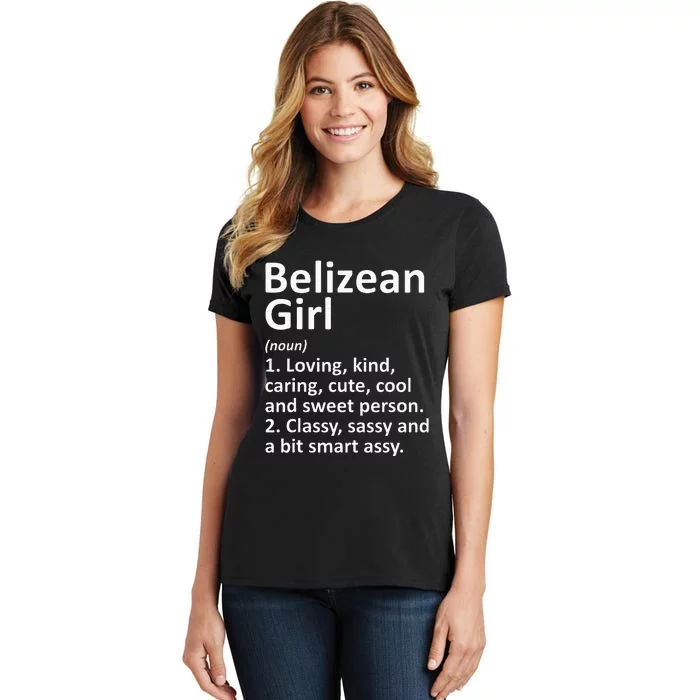 BELIZEAN GIRL BELIZE Gift Funny Country Home Roots Descent Women's T-Shirt