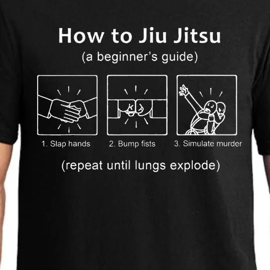 Bjj Gifts Beginner Jiu Jitsu Guide Funny Brazilian Jiu Jitsu Pajama Set