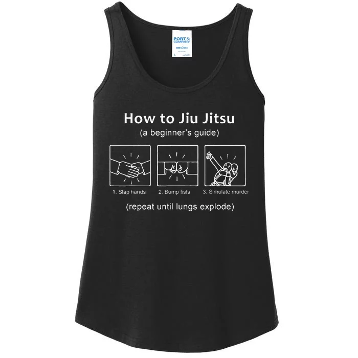 Bjj Gifts Beginner Jiu Jitsu Guide Funny Brazilian Jiu Jitsu Ladies Essential Tank