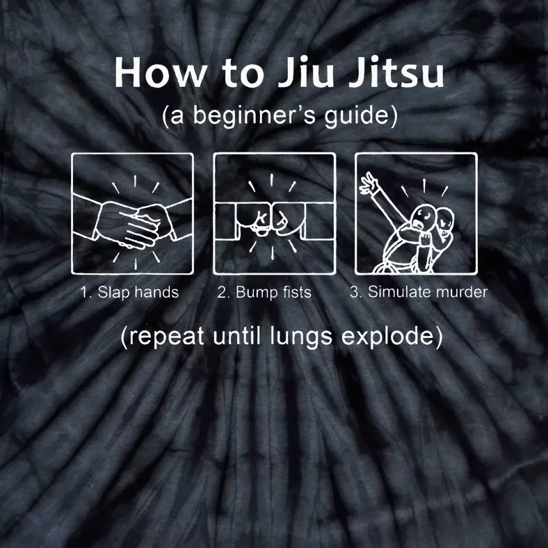 Bjj Gifts Beginner Jiu Jitsu Guide Funny Brazilian Jiu Jitsu Tie-Dye T-Shirt