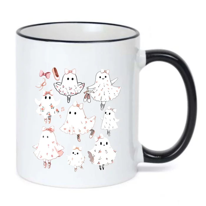 Ballet Ghost Ballet Dancer Spooky Dance Teacher Halloween Black Color Changing Mug