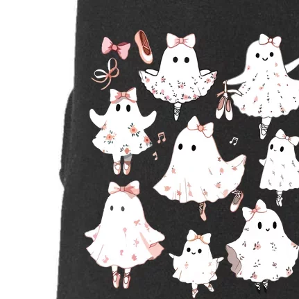 Ballet Ghost Ballet Dancer Spooky Dance Teacher Halloween Doggie 3-End Fleece Hoodie