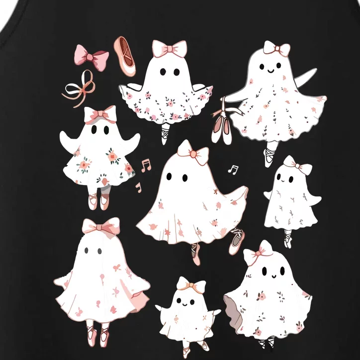 Ballet Ghost Ballet Dancer Spooky Dance Teacher Halloween Performance Tank