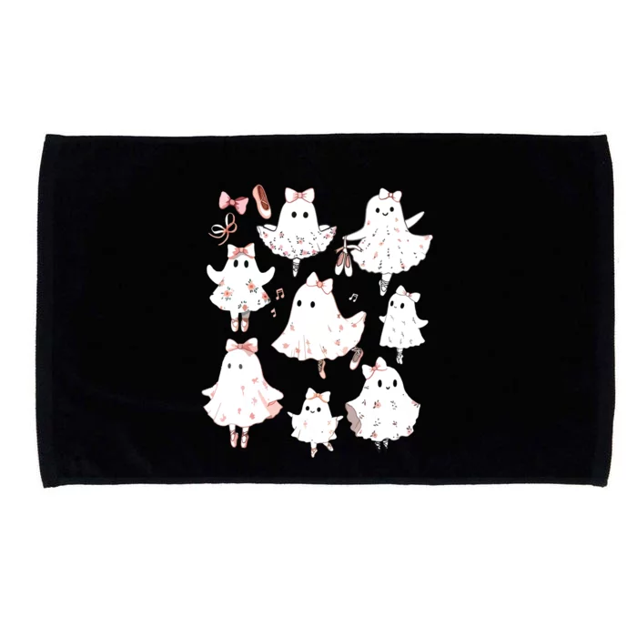 Ballet Ghost Ballet Dancer Spooky Dance Teacher Halloween Microfiber Hand Towel