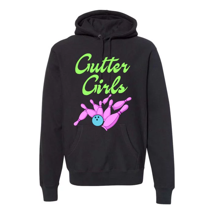 Bowling Gutter Premium Hoodie