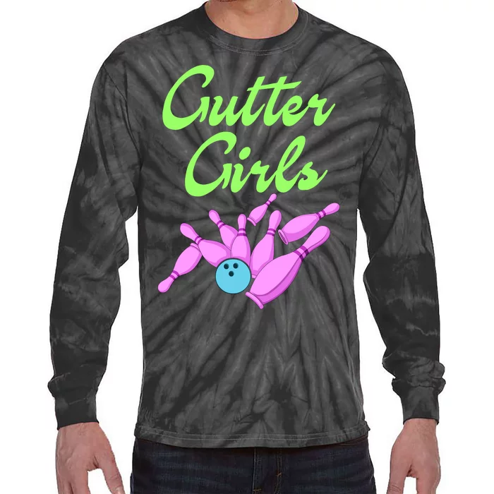 Bowling Gutter Tie-Dye Long Sleeve Shirt