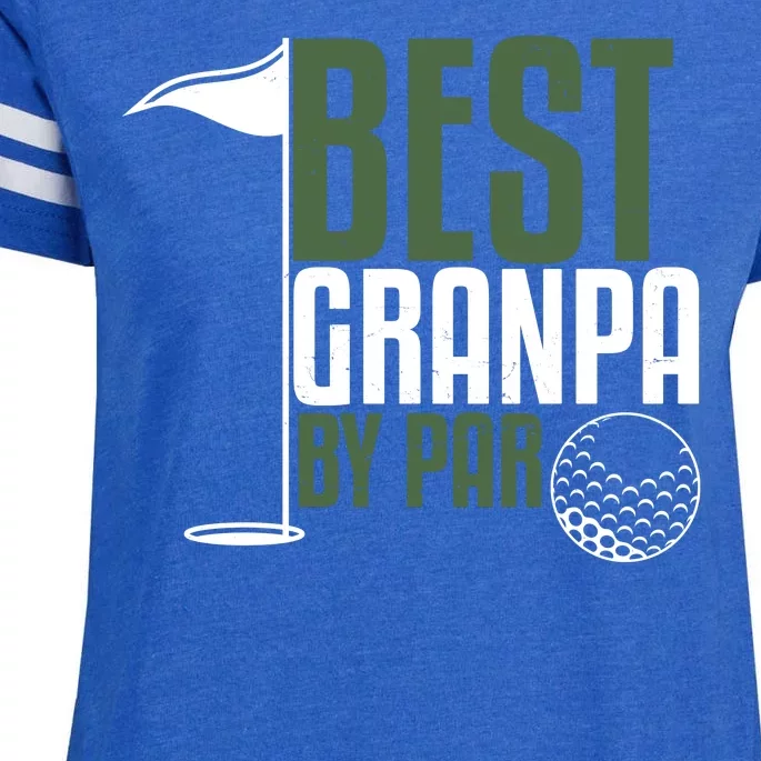 Best Grandpa By Par Fathers Day Golf Enza Ladies Jersey Football T-Shirt