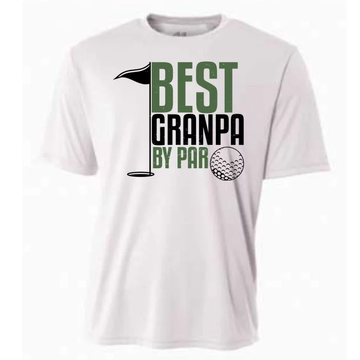 Best Grandpa By Par Fathers Day Golf Cooling Performance Crew T-Shirt