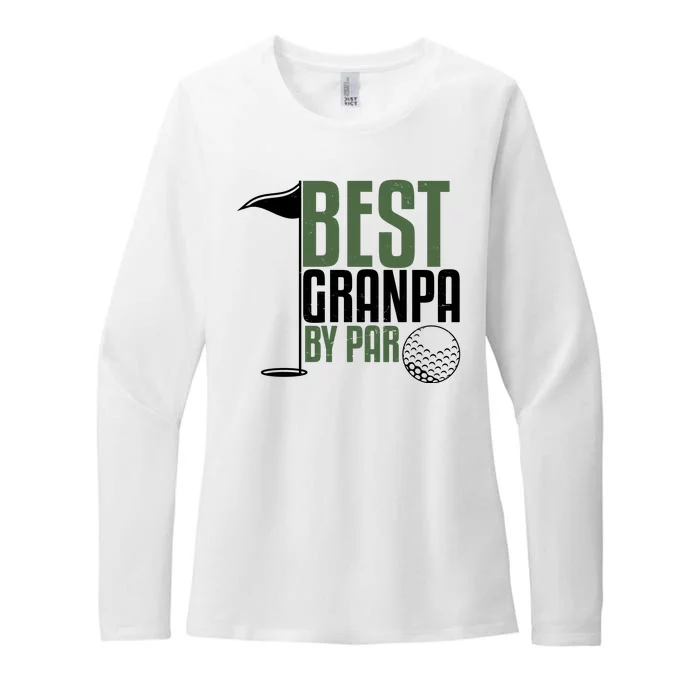 Best Grandpa By Par Fathers Day Golf Womens CVC Long Sleeve Shirt