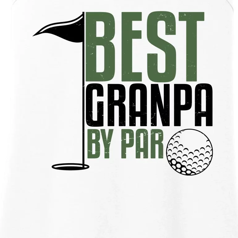 Best Grandpa By Par Fathers Day Golf Ladies Essential Tank