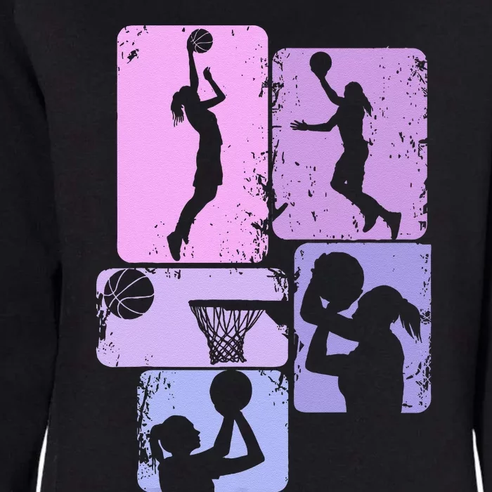 Basketball Girl Womens California Wash Sweatshirt