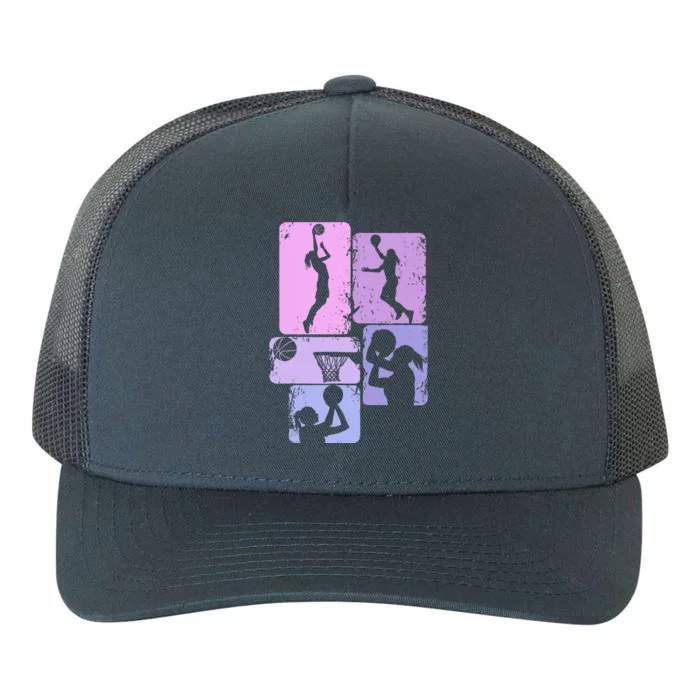 Basketball Girl Yupoong Adult 5-Panel Trucker Hat