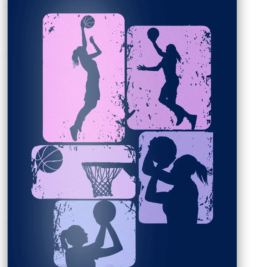 Basketball Girl Poster