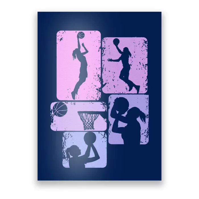 Basketball Girl Poster