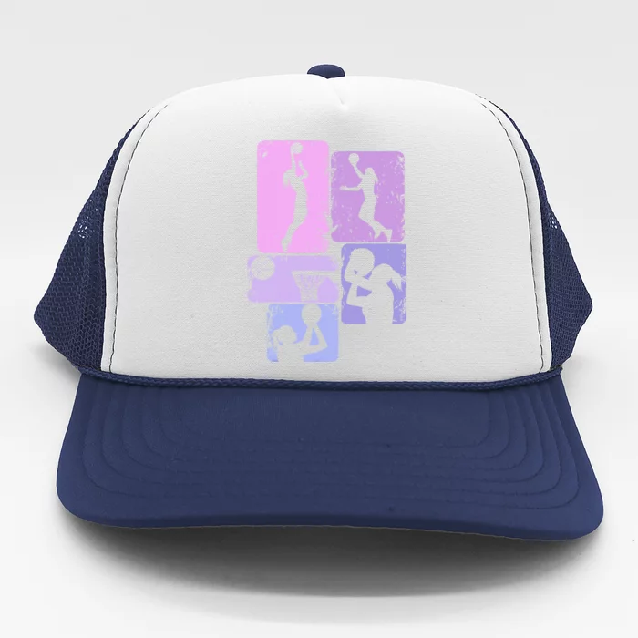 Basketball Girl Trucker Hat