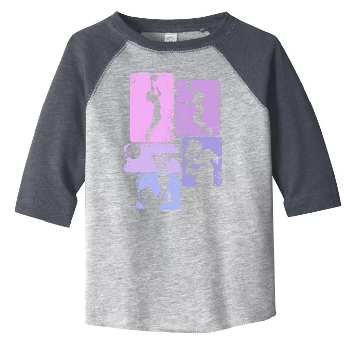 Basketball Girl Toddler Fine Jersey T-Shirt