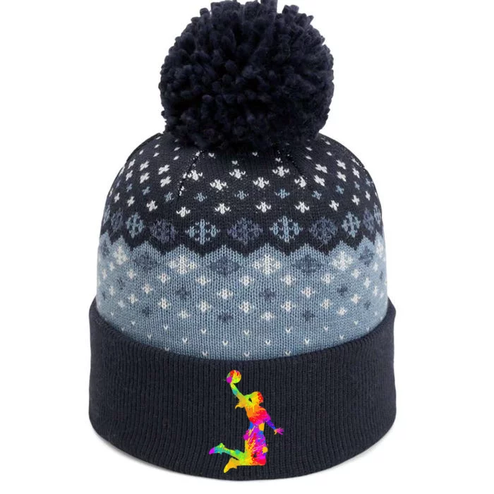 Basketball Girl The Baniff Cuffed Pom Beanie