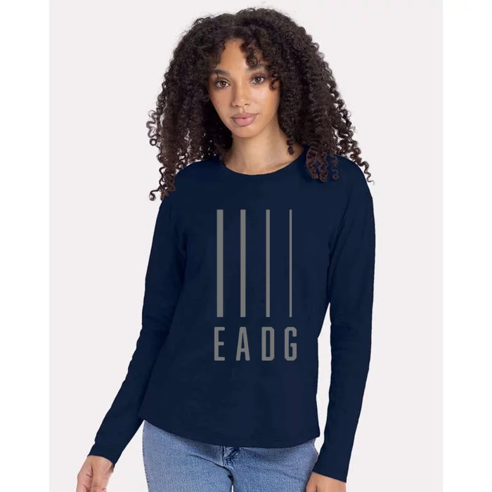 Bass Guitarist Bass Player Gift EADG 4 String Womens Cotton Relaxed Long Sleeve T-Shirt