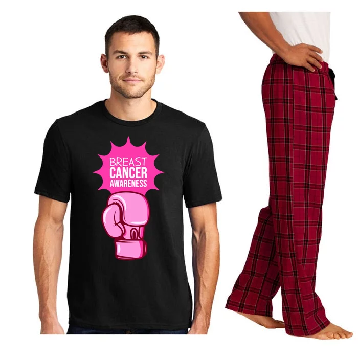 Boxing Glove Breast Cancer Awareness Pink Survivor Gift Pajama Set