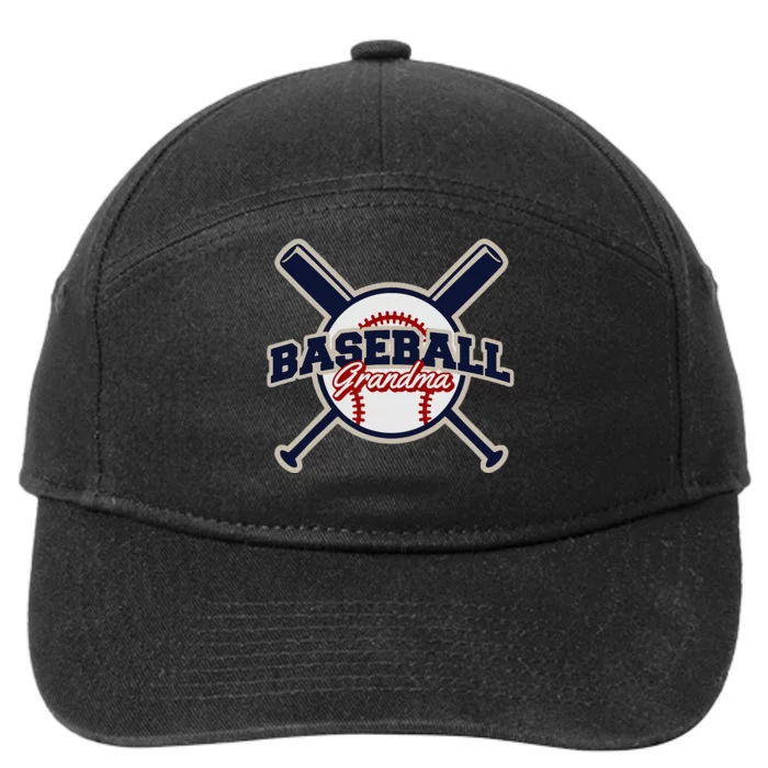 Baseball Grandma Baseball 7-Panel Snapback Hat