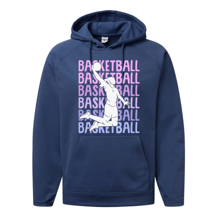 Basketball Girl Performance Fleece Hoodie