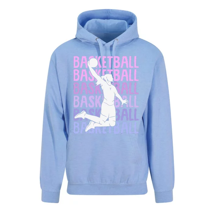 Basketball Girl Unisex Surf Hoodie