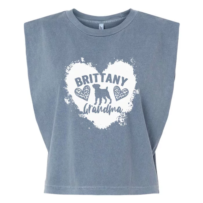 Brittany Grandma Brittany Spaniel Grandma Brittany Lover Garment-Dyed Women's Muscle Tee